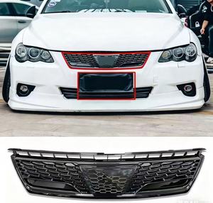 Rejilla Delantera para Parachoques de Plástico ABS Brillante Negro para Mark X 2006-2009, Nuevo Diseño, Radiador Universal, Accesorio para Auto - Product Image 3