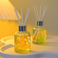 Vente en gros de diffuseurs d'huiles essentielles à base de plantes, bouteille en verre écologique naturelle de 160 ml, longue durée