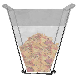 Venta al por mayor bolsa de basura portátil colgante plegable al aire libre soporte de bolsa de hoja de basura de Metal soporte de marco de alambre de jardín - Product Image 5