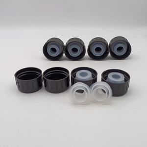 Gran oferta de alta calidad, tapón de rosca redondo de plástico para té de aceite de 30mm para envasar botellas de aceite de oliva con forro de plástico y volquete - Product Image 1