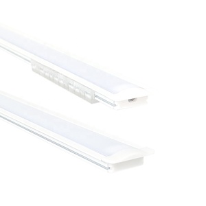 Cor branca Custom 17*7mm LED Perfil embutido Canal de alumínio LED Strip Light <span class=keywords><strong>U</strong></span> Forma Perfil de alumínio para parede - Product Image 1