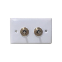 Interruptor de pared vintage de cerámica blanca para el hogar/hotel, tipo palanca, de una, dos o tres entradas