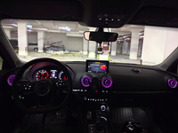 Kit de mise à niveau de bande lumineuse d'ambiance SJC pour Audi Q2L, éclairage LED multicolore pour aérateurs, décoration intérieure, ambiance automobile, produit phare
