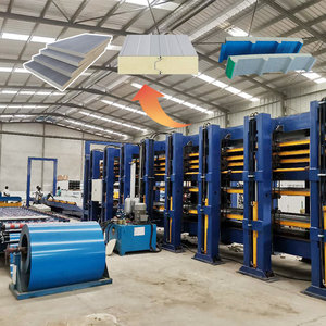 Công nghiệp bánh sandwich Panel bọt máy móc 3 + 3 không liên tục Polyurethane bánh sandwich panel dây chuyền sản xuất - Product Image 1