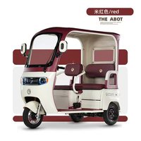 Fabrika Fiyatlı Üç Tekerlekli Elektrikli Yarı Kapalı 10 İnç 1000W Kurşun Asitli Akülü Üç Tekerlekli Bisiklet (Gölgelikli)