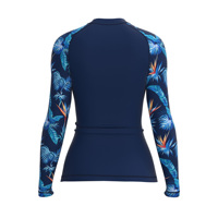 Rashguard à manches longues pour femme, anti-UV, extensible dans les 4 sens, durable, coutures plates sans frottement, pour la plage et le surf