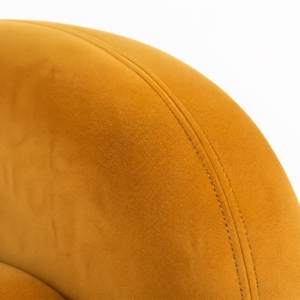 Sillón Individual de Lujo Extra Grande de Terciopelo, Sofá de Ocio con Esponja Gruesa y Reposacabezas Ancho Curvo para Sala de Estar en Villas - Product Image 2
