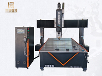 Fresadora CNC de 4 Ejes Rongchi de Alta Resistencia para Grabado Estereoscópico 3D, Decoración de Muebles, Procesamiento de Moldes con Mesa Giratoria