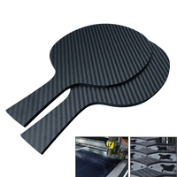 Lame de tennis de table RJX OEM 100% CFRP en fibre de carbone, découpe CNC en fibre de carbone