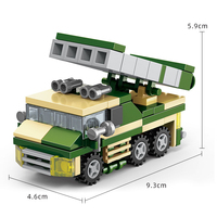 JKC7612 Missile antiaérien véhicule arme équipement modèle enfants éducatif bloc de construction briques bricolage bloc jouet
