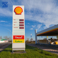 Panneaux publicitaires autoportants, panneaux d'affichage imperméables pour la publicité extérieure, prix des panneaux publicitaires, panneaux LED pour stations-service, panneaux de signalisation pour stations-service
