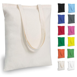 Cá nhân tái sử dụng mua sắm bông <span class=keywords><strong>Tote</strong></span> Túi quảng cáo trống đồng bằng túi vải với tùy chỉnh in logo Chất liệu vải - Product Image 6