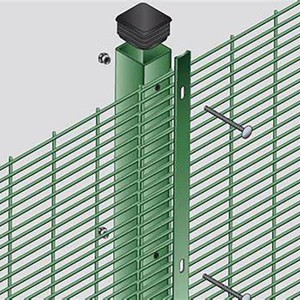 High Security 358 Anti-Climb <b>Wire</b> Mesh Yard Fence Panels 1.5m Iron PVC Frame PVC Coated Heat Treated Modern - Product Image 5