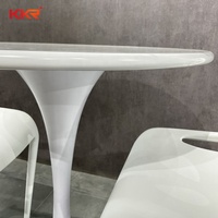 Runder Couch tisch Esstisch mit Steinplatte Couch tisch in Marmor optik