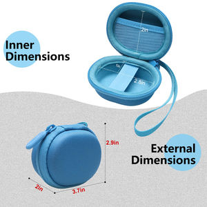 새로운 스타일 반 방수 어린이 손가락 끝 펄스 산소 측정기 케이스 하드 에바 쉘 여행 지퍼가 달린 충격 방지 케이스 (상자 만 해당) - Product Image 4