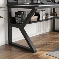 Postes de travail, bureau d'angle, table de jeu, table de lecture, table d'étude, table d'ordinateur avec étagère