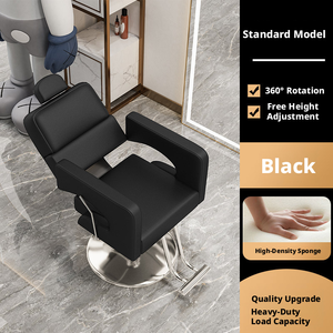 Sedia da Salone Idraulica Robusta, Poltrona da Barbiere Girevole Regolabile Premium per Uso Professionale - Product Image 1