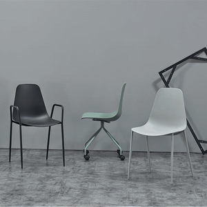 China <span class=keywords><strong>de</strong></span> fábrica al por mayor barato moderno precio muebles para el hogar blanco y negro comedor sillas <span class=keywords><strong>de</strong></span> plástico sin <span class=keywords><strong>armas</strong></span> pierna <span class=keywords><strong>de</strong></span> Metal - Product Image 5