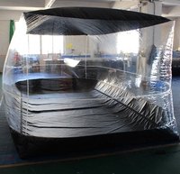Tente durable portative gonflable transparente d'intérieur de garage de bâche de voiture de bulle pour le stockage de port de voiture