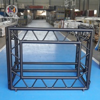 Meilleures ventes : Cabine de DJ portable pliable en alliage d'aluminium noir et blanc pour support de haut-parleur avec barre supérieure, table d'événement à vendre