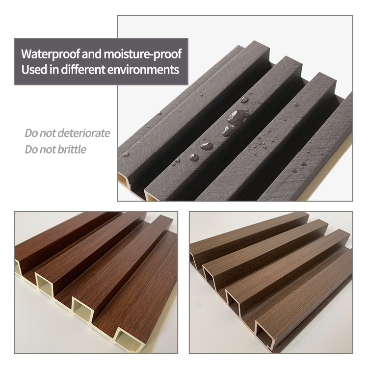 Easy Install Exterior WPC Wall Panel Anti UV Fireproof Outdoor WPC Wall Panel