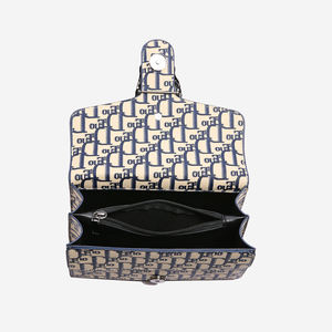 Bolso Bandolera de Diseño de Lujo LY para Mujer, con Patrón Geométrico Vintage, Cadena Simple, PU, Marca Famosa, Portátil para Uso Diario - Product Image 2