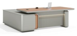 Scrivania Direzionale in Legno Verniciato Opaco |   Finitura Durevole per Uso Aziendale |   Dimensioni e colori personalizzati per ordini all'ingrosso - Product Image 6