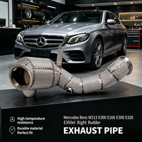 Collecteur d'échappement isolé SS304 pour Mercedes Benz W213 E200 E260 E300 E320 E350el, tuyau d'échappement haute performance pour conduite à droite