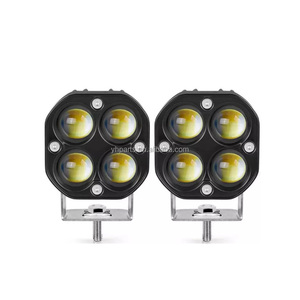 Feux LED 12v pour voiture, éclairage de travail, projecteurs bicolores, feux antibrouillard, phare pour camion, <span class=keywords><strong>moto</strong></span>, voitures, accessoires - Product Image 2
