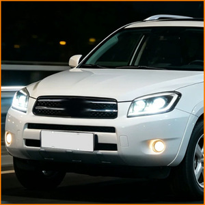 ชุดไฟหน้า LED สำหรับ Toyota RAV4 ปี 2009-2012 โปรเจคเตอร์คู่ ไฟ DRL ไฟเลี้ยว อัพเกรด โคมรมดำ เลนส์ใส - Product Image 3