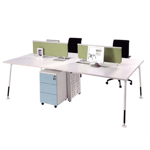 <span class=keywords><strong>Pas</strong></span> <span class=keywords><strong>cher</strong></span> En Gros 4 Personnes Poste De Travail Bureau <span class=keywords><strong>Cadre</strong></span> de Table En Acier - Product Image 2