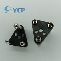 Connecteur d'insertion électrique en laiton de haute qualité à 3 broches, accessoires pour la prise à support creux pour l'Afrique du Sud, l'Inde et le Népal