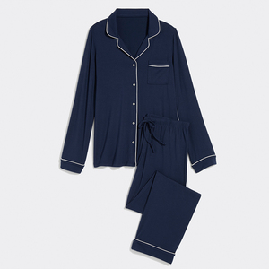 Organic Women's Sleepwear Soft Knit Pajama Set Sustainable Women Loungewear Set Custom Night Wear for Women <strong>Pyjamas</strong> - Product Image 6