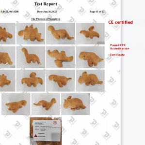 Nuevo Dino Nugget <span class=keywords><strong>de</strong></span> <span class=keywords><strong>pollo</strong></span>, dinosaurio, <span class=keywords><strong>pollo</strong></span>, almohada <span class=keywords><strong>de</strong></span> peluche, Stegosaurus Tyrannosaurus juguete, oso <span class=keywords><strong>de</strong></span> peluche, característica suave - Product Image 2