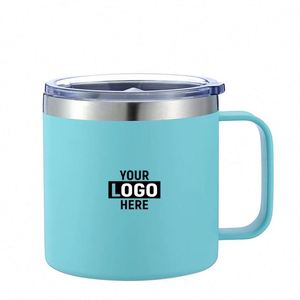 Wholesale 12oz/14oz/16oz Double Wall Vacuum <b>Insulated</b> Stainless Steel Travel <b>Mug</b> Custom Logo Coffee Camping Cup With Lid - Product Image 3
