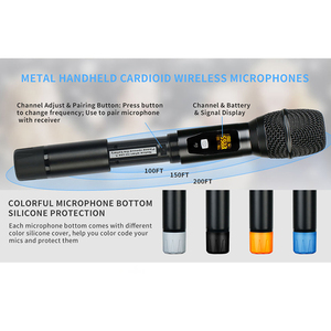 Micro không dây UHF bốn kênh chuyên nghiệp dùng cho nhà thờ - Product Image 5