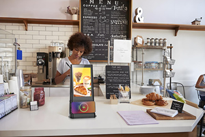 Bảng Top đứng nhỏ kỹ thuật số biển đặt hàng kiosk LCD màn hình cảm ứng máy tính bảng thiết bị talker cho phương tiện truyền thông menu quảng cáo hiển thị - Product Image 2