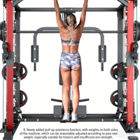 Machine de musculation multifonctionnelle en métal pour entraînement croisé, squats, développés couchés, équipement de fitness domestique et commercial, capacité 500 kg