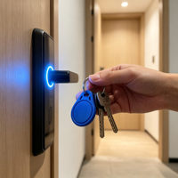 Boye Wholesale 125KHz Keyfob ABS/PVC LF Keychain with TK4100 /T5577 Chip Mini Tag RFID Access Control Card