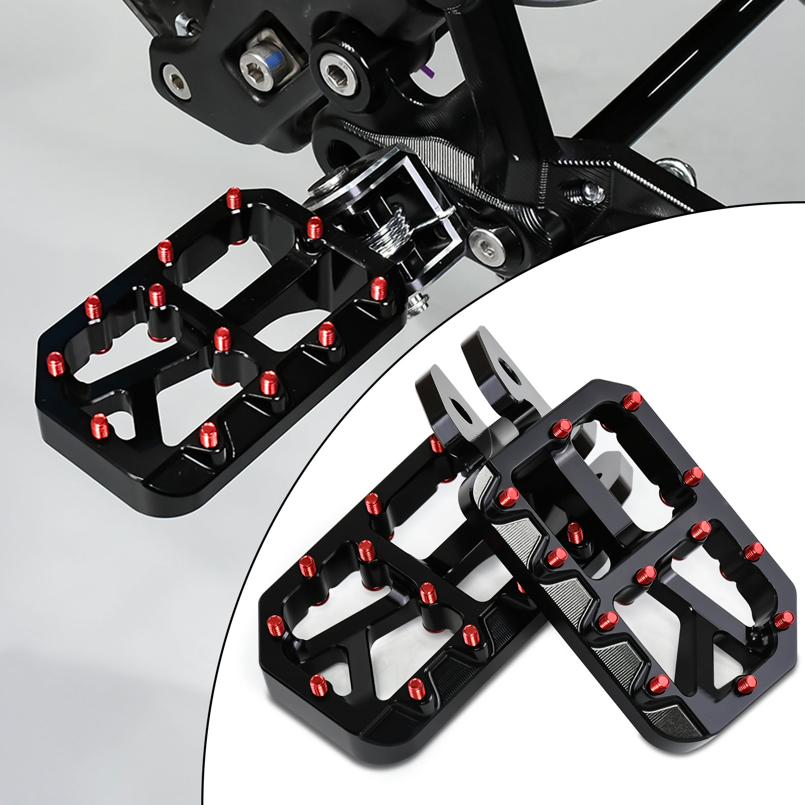 Repose-pieds CNC En Alu 7075 Pour Surron Light Bee X Et S/E - Noir
