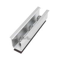 Rail en U en aluminium pour montage solaire sur toit, profilé personnalisé FarSun, mini-rail pour système de fixation solaire