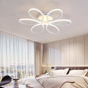 Nouvelle arrivée lampe suspendue anneau créatif minimaliste forme de fleur acrylique plafonnier led moderne - Product Image 3