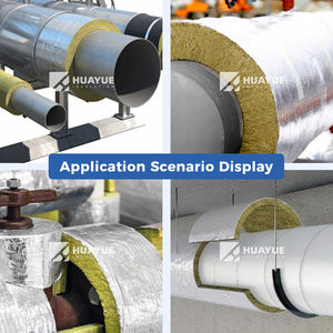 HUAYUE Tubo De Lana De Roca Ignifugo De Densidad 100Kg/M3 120Kg/M3 - Product Image 6
