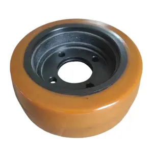 Linde Pu Wheel Roues de chariot élévateur Fournisseur Roue d'entraînement de haute qualité 230x90 4 trous 0039902305 Polyuréthane de véhicule industriel