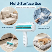 Rouleau Brosse Anti-Poils pour Animaux, Outil de Dépouillement de Poils de Haute Qualité, Réutilisable, pour Chiens et Chats