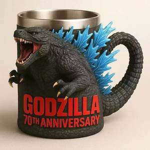Taza 3D de Resina del 70 Aniversario de Godzilla, Edición Internacional - Product Image 3