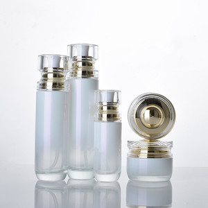 Botella cosmética de vidrio grueso, tarro de viaje, 40ml, 100ml, 120ml, 30g, 50g - Product Image 1