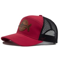 Gorra de Pesca de 7 Paneles con Logotipo Personalizado de Alta Calidad, Secado Rápido, Estilo Desgastado, Gorra Deportiva de Malla para Exteriores, Unisex, Ajustable, de Poliéster