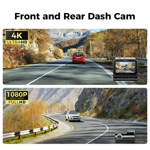 Lndu v820 starvis 2 עדשה כפולה bt adas <span class=keywords><strong>Dashcam</strong></span> 4k 2-way <span class=keywords><strong>hdr</strong></span> 5g wifi gps קדמי ו-אחורי מצלמה חזון לילה עבור מכוניות שחור תיבת - Product Image 6