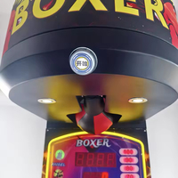 Machine de boxe électronique à monnayeur pour parc d'attractions, machine de frappe de boxe d'arcade, garantie 1 an, version anglaise